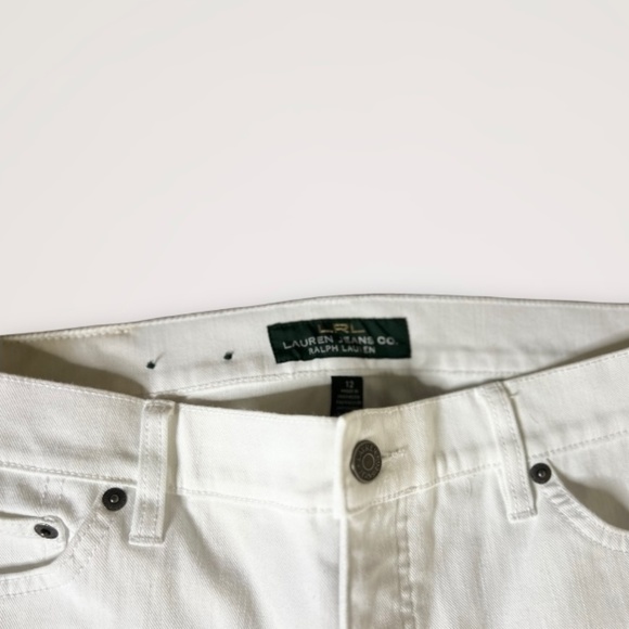 Lauren Ralph Lauren Classic Straight White Jeans White - Picture 5 of 6
